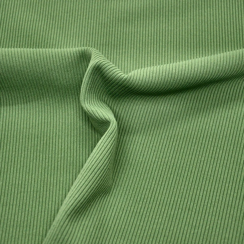 88% Polyester 12% Spandex Thickened Rib Fabric | Chunky Rib Knit Dress Material with Stretch